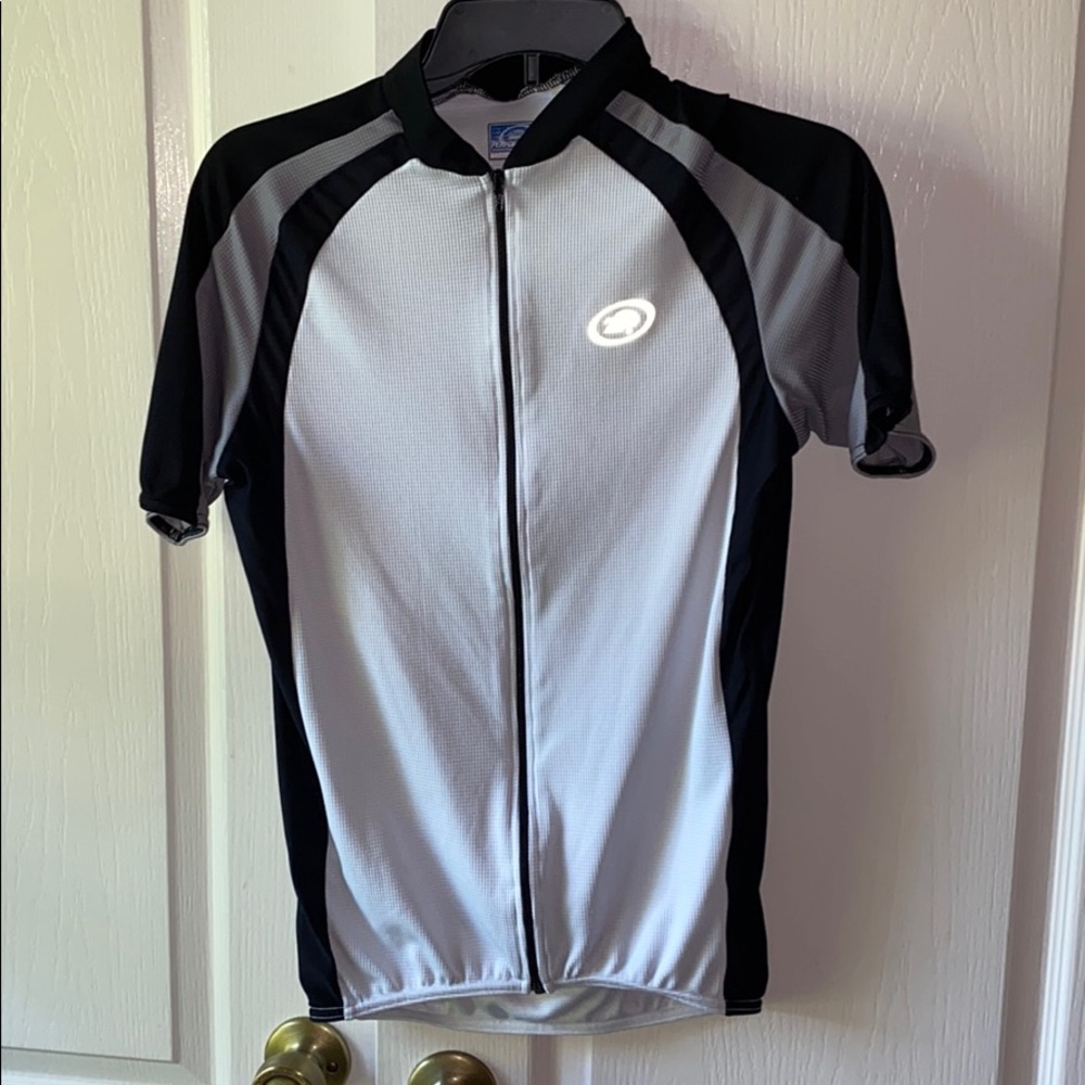 Performance cycling Jersey white black gray